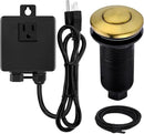 Garbage Disposal SinkTop Air Switch Kit with Long Button,Brass Made Cover,Champagne Bronze by CozyNest Decor