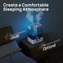 CHIVALZ 6L Humidifiers for Bedroom Large Room Home, Cool Mist Top Fill Humidifiers for Baby Nursery and Plants, 26dB Quiet, Nightlight, Up to 50 Hours, Oil Diffuser 1 Pack + 2 Mist Outlets White by TinyTreasures Baby Boutique
