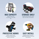 G-Bike Solid Shelf Wall Storage System | Holds 5 Bikes