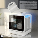 Hermitlux Countertop Dishwasher, 7 Washing Programs Portable Mini Dishwasher with 5-Liter Built-in Water Tank for Apartments & RVs, LED Light, Glass Door, No Hookup Needed by TinyTreasures Baby Boutique