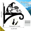 Plant Hangers Outdoor Heavy Duty Iron Decorative Gnome Silhouette Pot Hangers for Plants 11 inch Hanging Plant Bracket Wall Plant Hanger for Bird Feeder Flower Pot Lantern Wind Chimes by GreenHaven Gardens