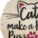 Spoontiques - Garden Décor - Cats Make a Home Purrfect Stepping Stone - Decorative Stone for Garden by GreenHaven Gardens
