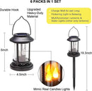 Beautyard Outdoor Solar Candles Lights Flickering Decorative Lantern Stake Lighting for Garden, Backyard, Lawn, Pathway, Patio Accessories and Decor ( 6 Pack , Black )… by GreenHaven Gardens