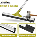 60'' Floor Squeegee Heavy Duty Scrubber with Telescopic Pole, Long Handle Squeegee for Floor with Rubber Blade, Broom for Concrete Floor Shower Tile Glass Pool Garage -17in by GreenHaven Gardens