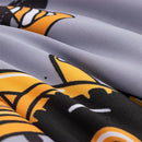 NTBED 4 Pieces Construction Toddler Bedding Set for Baby Boys, Excavator Truck Vehicles Cars Printed, Includes Comforter, Flat Sheet, Fitted Sheet and Pillowcase,Grey by TinyTreasures Baby Boutique