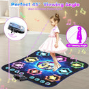 Dance Mat, 2025 Light Up 8-Button Dance Pad with Wireless Bluetooth, Upgraded Flowing Light Control System with Stands, Kids Toys Music Games Birthday for 3-12 Year Old Boys Girls by TinyTreasures Baby Boutique