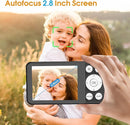 4K Digital Camera for Teens, FHD 64MP Digital Camera for Kids with 64GB SD Card, 18X Digital Zoom Cameras for Photography, Point and Shoot Video Camera for Kids, Black by TinyTreasures Baby Boutique