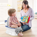 2-in-1 Toddler Potty Training Toilet - Larger Potty Chair & Detachable Training Seat for Boys & Girls Ages 1-3 with Flushing Sound, Wipes Storage, Toilet Paper Holder - Blue by TinyTreasures Baby Boutique
