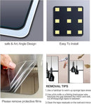 Shatterproof Wall Mirror Full Length for Bedroom, Acrylic Gym Mirrors For Home, Extra Thick: 0.12 inch, 16 x 16 inch x 4 Pcs, Workout Mirrors Safe for Kids, Over The Door, Long Wall Mounted by CozyNest Decor