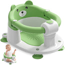 Baby Bath Seat for Babies 6 Months & up, Non-Slip Toddler Bath Seats for Babies Sitting Up, Safe Infant & Newborn Bathtub Chair with 4 Suction Cups & Soft Cushion for Shower,Gray by TinyTreasures Baby Boutique