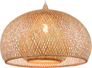 Arturesthome 1 Light Weaving Bamboo Pendant Light for Kitchen Island,17.6" Wicker Chandelier,Handmade Woven Hanging Ceiling Light for Living Room Bedroom by GreenHaven Gardens
