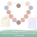 wegreeco Nursing Breast Pads (14 Pack) + Laundry Bag & Travel Storage Bag, 4.7 inch Option - Washable & Reusable Breastfeeding Nursing Pads (Mild, Large) by TinyTreasures Baby Boutique