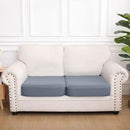 hyha Waterproof Couch Cushion Covers, Stretch Sofa Couch Seat Slipcover for Dog Washable, Non-Slip Waterproof Outdoor Cushion Covers for Patio Furniture Replacement (2 Pieces, Grey) by CozyNest Decor