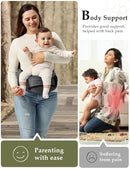 besrey Baby Hip Carrier, Adjustable Waist Belt Carrier, Ergonomic M Position Baby Hip Seat Carrie, Up to 44lb, Easy Fold Up, Infant Hipseat with Fanny Pack by TinyTreasures Baby Boutique