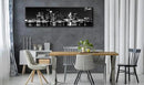DJSYLIFE Boston Skyline Wall Art Canvas Wall Art Black and White Modern Panoramic Cityscape Pictures Paintings for Bedroom Office Decor, Ready to Hang 13.8"x47.3" by CozyNest Decor
