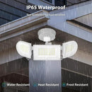 iMaihom 150W Motion Sensor Light Outdoor, 15000LM 6500K LED Security Floodlights, 3 Adjustable Head Motion Detection Light IP65 Waterproof for Yard Garage White 2pack by GreenHaven Gardens