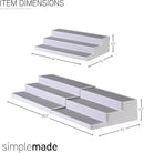 SIMPLEMADE 3-Tier Spice Rack Organizer - Versatile Storage Shelf for Kitchen, Bathroom, Bedroom & Office, Set of 1, White by CozyNest Decor
