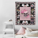 yowecso Sugar Skull Tapestry Horror Skeleton Tapestry Wall Hanging for Bedroom Rose Skull Tapestries Aesthetic Wall Decor for Home Dorm Living Room 50"x60" by CozyNest Decor