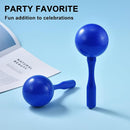 Maracas for Kids Adults, 8 Inch, Set of 2, Blue by TinyTreasures Baby Boutique