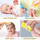 Baby Grooming Kit, Infant Safety Care Set with Hair Brush Comb Nail Clipper Nasal Aspirator,Baby Essentials Kit for Newborn Girls Boys (Yellow) by TinyTreasures Baby Boutique