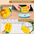 Baby Fruit Food Feeder - Silicone Nibble Tray Combo - Breastmilk Popsicle Mold for Cooling Relief, BPA Free Mesh Feeder for Infant Self Feeding (Claw Beige + Pineapple) by TinyTreasures Baby Boutique