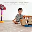 MOON WALKERS Stylish Boho Baby Play Mats for Floor, (6x6ft) Play Mat for Babies and Toddlers, Non-Toxic, Soft, Thick, Tummy Time Mat for Crawling (Extra Large 9 Tiles, Beige Aztec) by TinyTreasures Baby Boutique