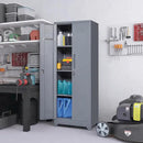 Storage Cabinet,Metal Locking Cabinets with Doors and Shelves,Functional Garage Storage Cabinet for Garage, Home Office,Gray by CozyNest Decor