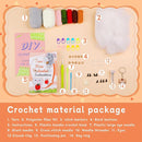 RUQKNO Crochet Kit for Beginners， 2 Pcs Hamster Amigurumi Crochet Animal Kit with Step-by-Step Video Tutorials, Easy-to-Learn Beginner Crochet Kit for Adults & Kids, All-in-One Craft Supplies by TinyTreasures Baby Boutique