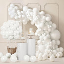140pcs Balloon Arch Kit, White Balloons of Different Sizes Pack of 18 12 10 5 Inch Party Balloon Kit for Birthday Party or Balloon Arch as Graduation Wedding Baby Shower Anniversary Party Decorations by TinyTreasures Baby Boutique