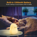Penguin LED Night Light for Kids, Cute Nursery Color Changing Kids Night Light with Tap Control, USB Rechargeable Portable Squishy Silicone Soft Lamp Gifts for Baby Girls Boys Toddler Children Bedroom by TinyTreasures Baby Boutique
