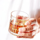 Whiskey Glasses Set of 4,Lead-Free Crystal Old Fashioned Glass,300ml Rocks Glass Tumblers for Drinking Bourbon,Cognac,Irish Whisky,Whiskey Gifts for Men by CozyNest Decor