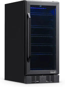 Newair 24" Wine and Beverage Refrigerator 20 Bottle and 70 Can Capacity, Built-in or Freestanding Cooler, Dual Zone Fridge in Stainless Steel with Splitshelf by CozyNest Decor