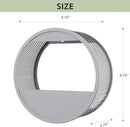 Grand patio Outdoor Circular LED Solar Hanging Wall Sconce Planter, with Dusk to Dawn Sensor Decor Wall Lighting for Garage Doorway Patio Yard, Cement Grey (S-Round) by GreenHaven Gardens