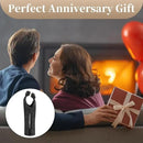 Sziqiqi 6th Anniversary Wedding Gift: Iron Gifts for 6th Anniversary for Couple - Romantic Couple Statue Metal Love Sculpture Black Abstract Figurines for Home Decor Women Her Wife Girlfriend Him Men by CozyNest Decor