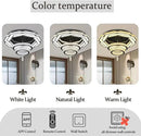 Flashing God Dia 32" Modern Crystal Chandelier Crystal Black Ceiling Light Fixtures LED Flush Mount Ceiling Light for Living Room Bedrooms Dining Room Dimmable 2700k- 6000k by CozyNest Decor