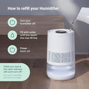 BLUEAIR Premium Smart Humidifier for Large Rooms, Bedrooms, Better Sleep with Evaporative Invisible Mist Tech, Auto Humidify, Easy Top Fill, Smart Control with App, Touchscreen, 3.5L Tank for 48 hours by TinyTreasures Baby Boutique