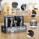 Yangbaga 2 x 63OZ Stainless Steel Coffee Canisters with Handle Shelf, Airtight Locking Clamp & Scoop, Food Storage Jars for Kitchen by CozyNest Decor
