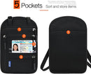 Neck Wallet Lightweight RFID Blocking Waterproof Travel Pouch for Women Men by TinyTreasures Baby Boutique