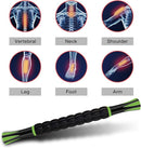 Muscle Roller Massage Roller Stick for Athletes, Help Reducing Muscle Soreness Cramping Tightness Leg Arms Back Calves Muscle Massager（Green - Black- 18 inch） by CozyNest Decor