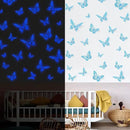 SAOROPEB Glow in The Dark 3D Butterfly 24 Pcs 3 Sizes, Luminous Butterfly Stickers for Ceiling or Wall, Glow in The Dark Party Supplies, Removable Luminous Stickers for Kids Babys Nursery (Blue) by CozyNest Decor