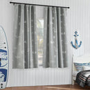 Vangao Kids Curtains for Boys Bedroom Kids Blackout Curtains 63 Inch Length Ocean Aquarium Nursery Drapes for Girls Bedroom Silver Sea Animals Print Thermal Insulated Drapes, Grey 2 Panels by TinyTreasures Baby Boutique