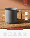 famiware Coffee Mugs Set of 4, Nebula 14oz Coffee Mugs, Ceramic Cup Set with Handle for Latte, Tea, Milk, Cappuccino, Cocoa, Multi-color by CozyNest Decor
