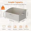 Lifewit Storage Baskets for Shelves, 6 Packs Non-woven Fabric Trapezoid Closet Organizer Bins with Handles, Foldable Clothing Containers Box for Clothes, Toy, Towel, Book, DVD, Hats, Medium-Light Grey by TinyTreasures Baby Boutique