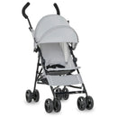 Dream On Me Rover Convenience Baby Stroller in Gray, Lightweight & Compact Umbrella Stroller, Easy one-Hand fold Travel Stroller, Lockable Rear Wheels, Removable & Adjustable Canopy by TinyTreasures Baby Boutique