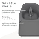 UPPAbaby Ciro High Chair/Sleek, Easy-to-Clean Design/Perfect-Fit Tray to Bring Baby to Table/Patent-Pending Harness/Dual-Position, 180-Degree Rotating Footrest/Jake (Charcoal/Rubberwood) by TinyTreasures Baby Boutique
