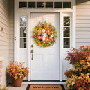 Fall Wreath for Front Door, 24 Inch Autumn Wreath with Pumpkins, Peony, Sunflowers & Dahlias, Fall Decorations for Home, Artificial Flowers Harvest and Thanksgiving Indoor & Outdoor by CozyNest Decor