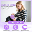 Mini Karaoke Machine Toys Gifts,Kids Portable MP3 Player with 2 Wireless Microphone and LED,Christmas Birthday Gifts for Girls Boys 3 4 5 6 7 8+ Year Old (Purple) by TinyTreasures Baby Boutique