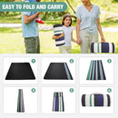 Picnic Blankets Outdoor Extra Large - 80"x80" Waterproof Beach Blanket, Machine Washable 3-Layer Foldable Park Mat with Sandproof Backing for Grass, Hiking, Travel, Concerts, Indoor (NavyBlue) by TinyTreasures Baby Boutique