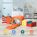 Lischwert Foam Climbing Blocks for Toddlers, Shark Theme Baby Climbing Blocks Soft Play Climbing for Toddlers with Foldable Block and Tunnel Indoor Climbing Toys for Toddler 1-3, 6 Pieces by TinyTreasures Baby Boutique