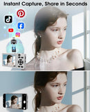 Digital Camera with Front Rear Lens, Autofocus 64MP 4K Camera for Photography with 32GB Card, Portable Compact Point and Shoot Camera for Teens Adult Beginner with Metal Shell, 2000mAh Battery by TinyTreasures Baby Boutique